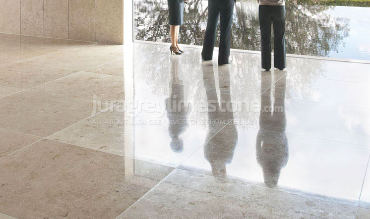 Jura Beige limestone flooring